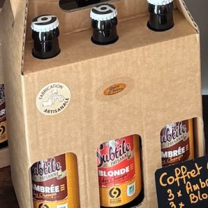 PACK 6 BIERES 33 cl (3 Blonde-3 Ambrée )